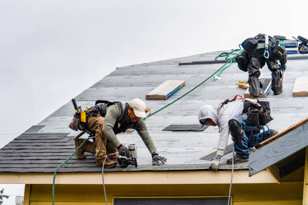Professional Gutter Installation technician working in Arden, NC